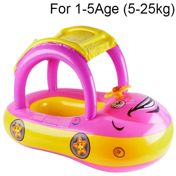 π Car-Shaped Toddler Pool Float | Baby Swimming Ring for Beach & Pool FunποΈ Perfect for Ages 4β6 | π Secure, Comfy & Adorable Ride-On Float