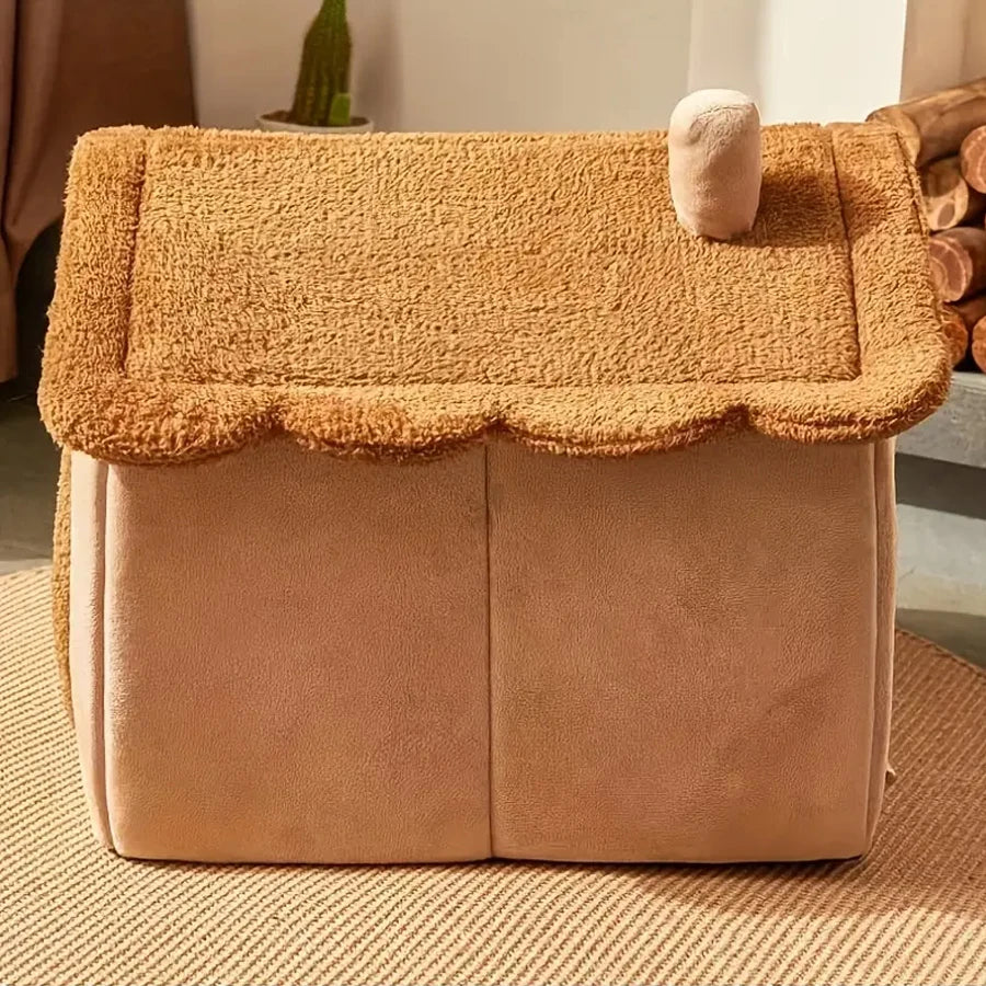 Foldable Cozy Pet Bed House