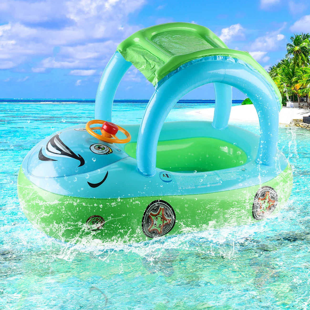 π Car-Shaped Toddler Pool Float | Baby Swimming Ring for Beach & Pool FunποΈ Perfect for Ages 4β6 | π Secure, Comfy & Adorable Ride-On Float