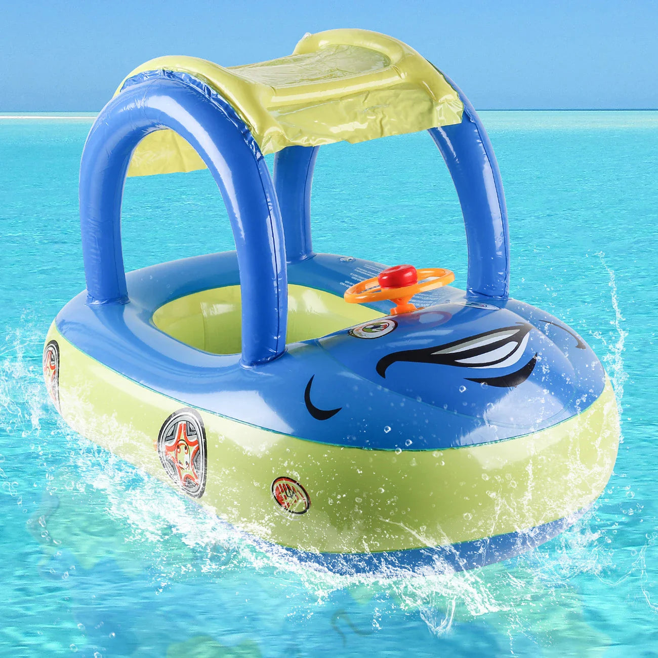 π Car-Shaped Toddler Pool Float | Baby Swimming Ring for Beach & Pool FunποΈ Perfect for Ages 4β6 | π Secure, Comfy & Adorable Ride-On Float