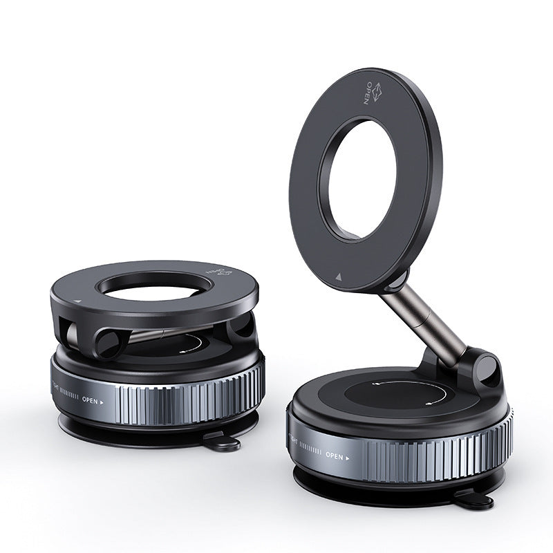 Car Mount Electric Vacuum Magnetic Holder Foldable Strong Suction Stand