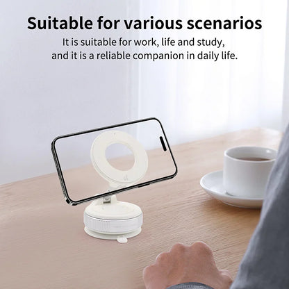 Car Mount Electric Vacuum Magnetic Holder Foldable Strong Suction Stand